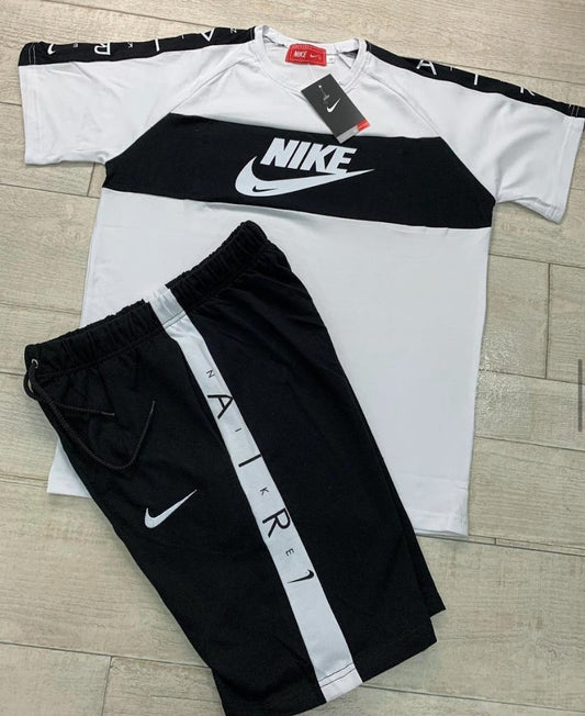 Chandal De Verano Nike Blanco y Negro