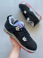 Jordan 4 LOW Negras