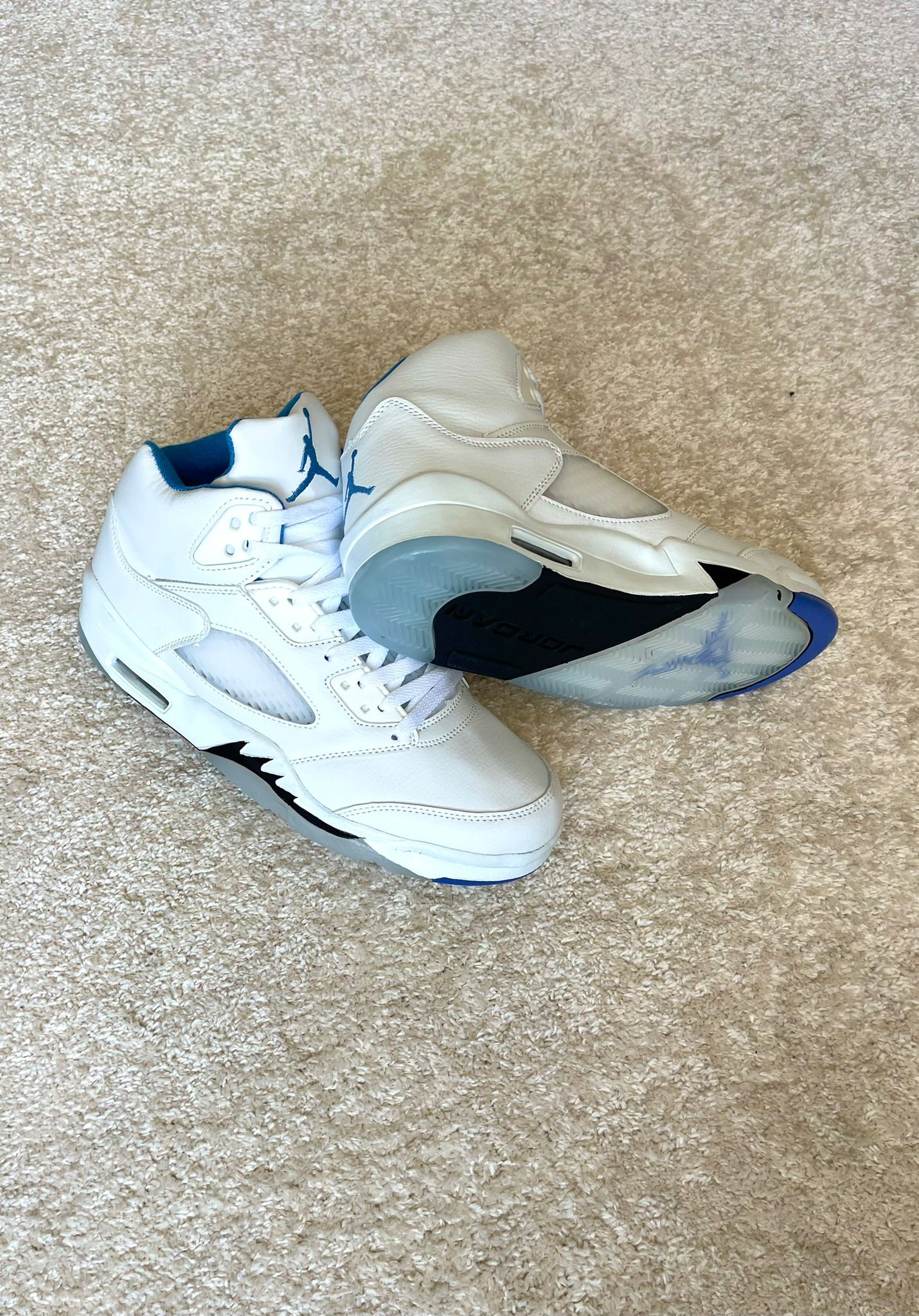 Jordan 5 Logo Suela Transparente